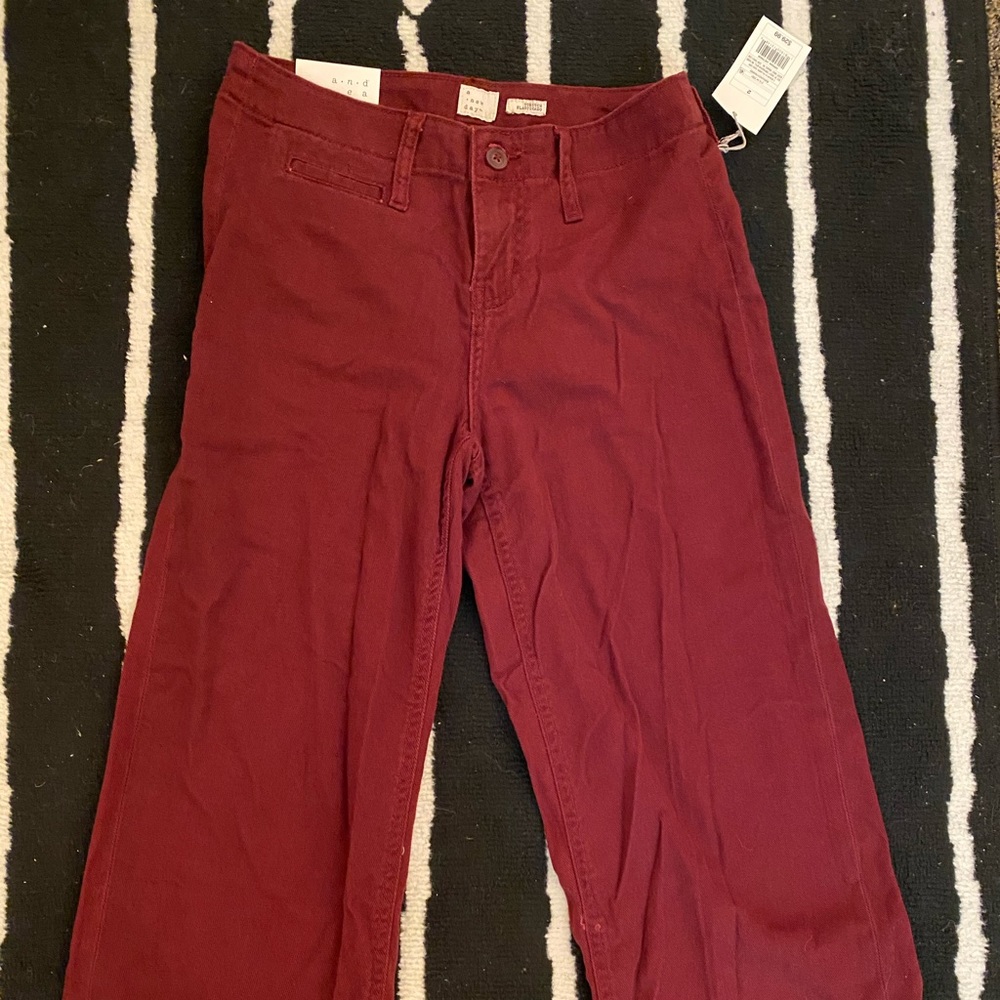 Brand New Maroon Flare Jean